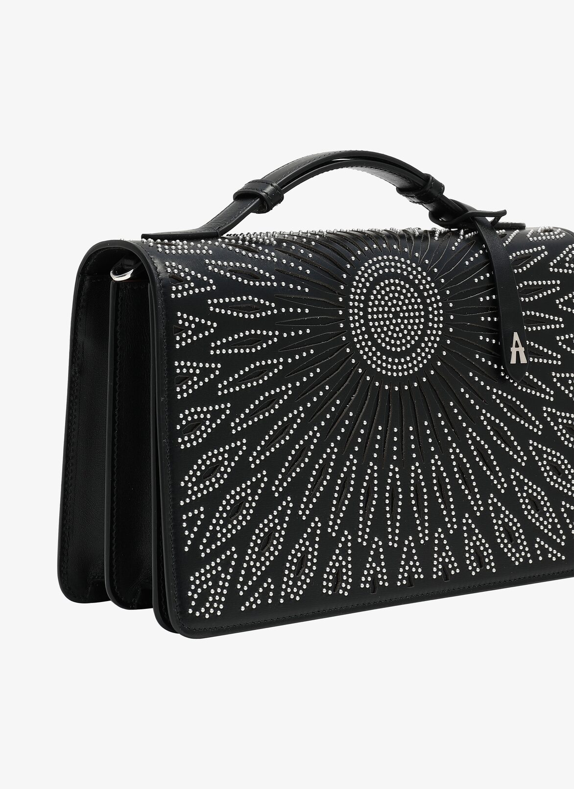 FRANCA MEDIUM CUIR LUX CERAMIQUE BLACK ALAÏA SCHWARZ  FRANCA MEDIUM CUIR LUX CERAMIQUE BLACK